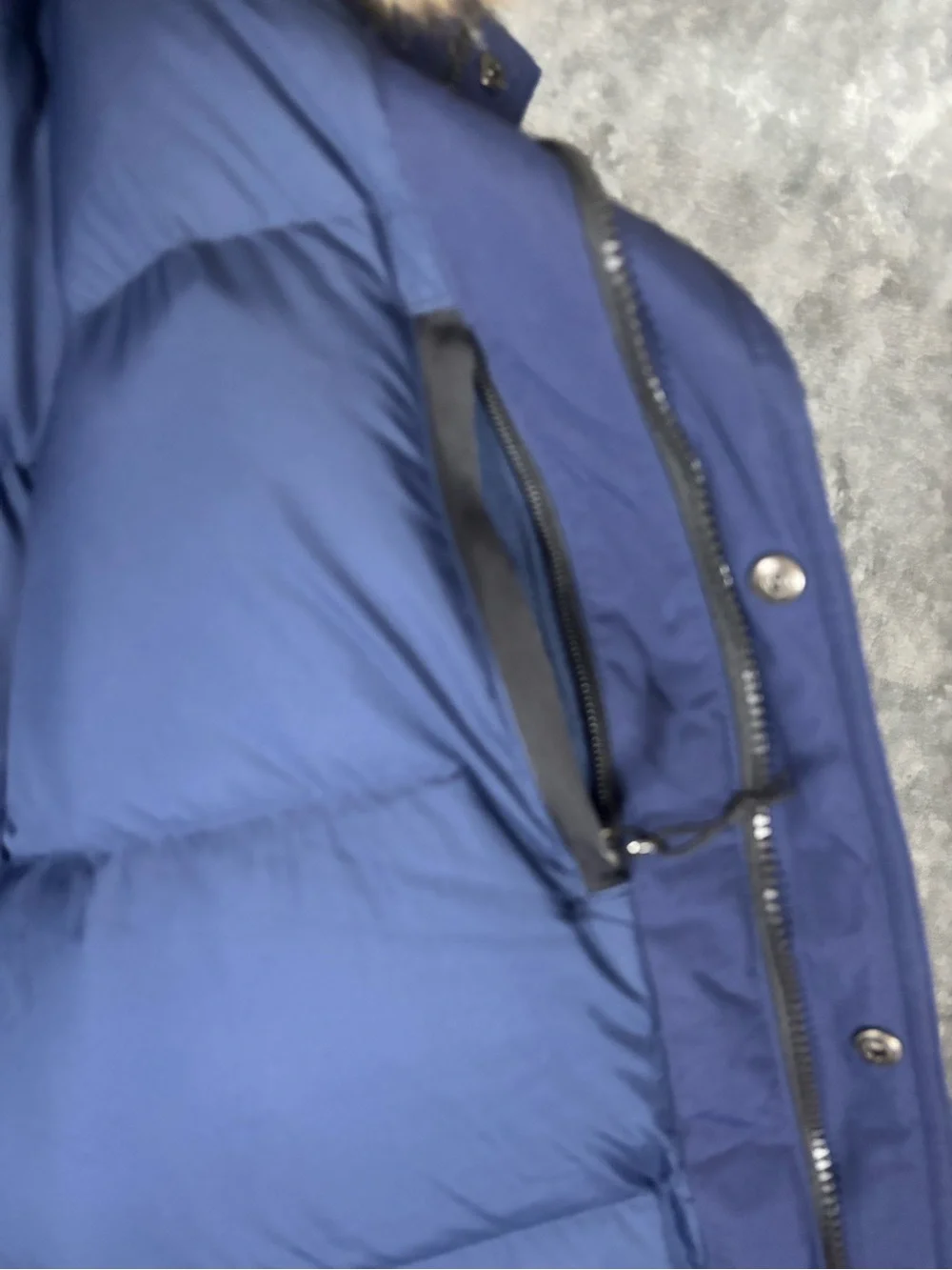NEW North Face Mens XL McMurdo Parka Puffer Jacket Blue Fur Hood Winter Coat Ski